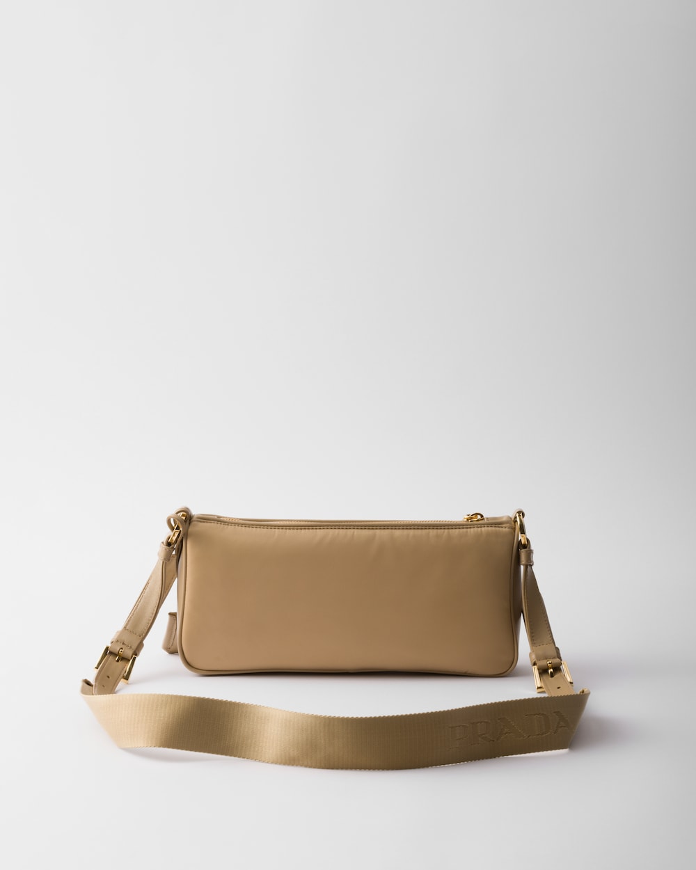 Small Re-Nylon and Leather Shoulder Bag - Image 4